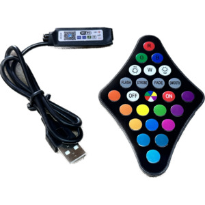 Led Controllers Remotes: 25-key USB 5V IR Wireless Remote Controller for LED strip
