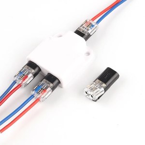 Wire Adapters: Wire Connector Splitter Box With Connectors for Audio Auto Moto Lighting System 22-18AWG