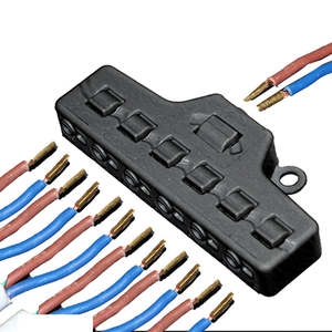 Wire Adapters: 6 Ports Push-in Fast Quick Wire Connector Distribution Wiring Cable Splitter