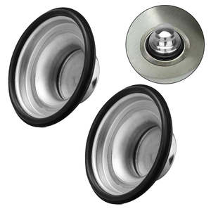 Lifestyle: 2 Pcs Stainless Steel Sink / Waste Disposal Cover / Stopper Plug