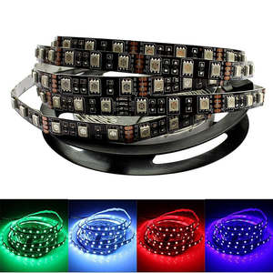 5050 Led Strip: LED Strip Black PCB 12V 5050/5054 LED, 60led/m (300 LED's) x 5m