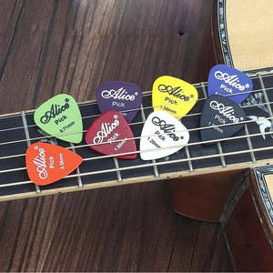 Guitar Picks 10 Pack Mixed Colour & Thickness Premium Plastic for Acoustic or El&hellip;