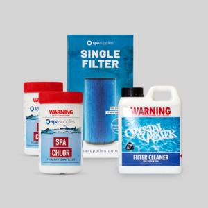 All: INS - Platinum Microban Filter, Filter Cleaner & 2kg Chlorine Subscription Pack