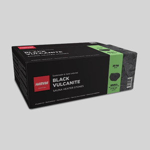 All: Harvia Black Vulcanite Sauna Stones 20KG