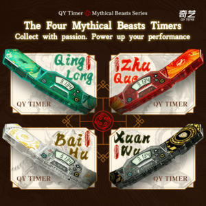Solving Mats: Qiyi Coloured Clear Speedcube Timer "Mythical Beast"