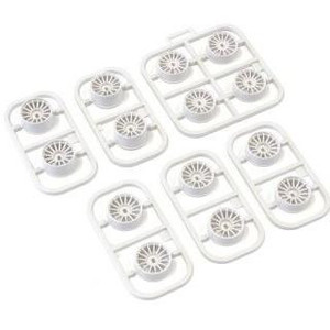 AWD Multi Offset Whl Set White KP MDH100W Kyosho Part AWD Multi Offset Wheel Set Mini Z