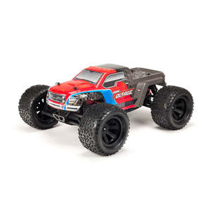 Ready To Run Cars: ARRMA - 1/10 GRANITE VOLTAGE 2WD BRUSHED MEGA MONSTER TRUCK RTR - RED/BLACK