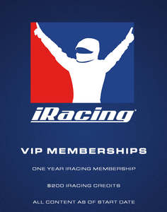 Promotions: iRacing VIP Memebership