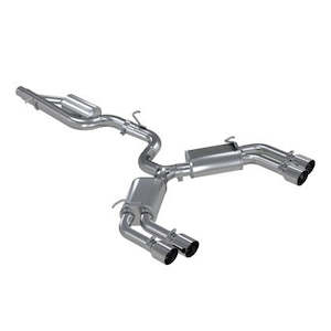 Exhaust Systems: MBRP 15-18 Audi S3 304SS 3in Quad Split Rear Exit C/B System - SS or CF tips