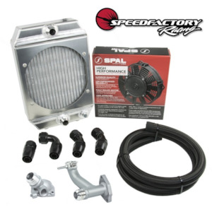SpeedFactory Complete Race Radiator Combo Kit - B Series