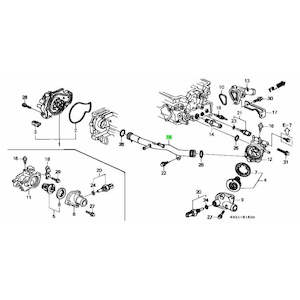 Honda Genuine Water Pipe (rear of block)