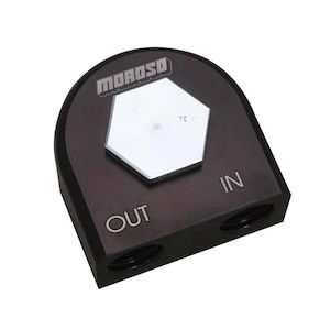 F Series F20c: Moroso Remote oil filter 90 Deg adaptor