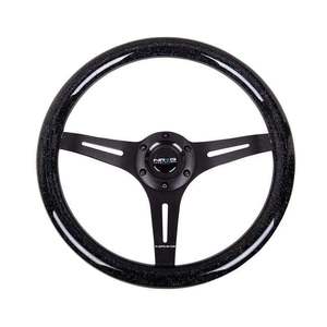 Clearance: NRG Innovations 350mm 1.5" Deep Dish Wood Grain Steering Wheel
