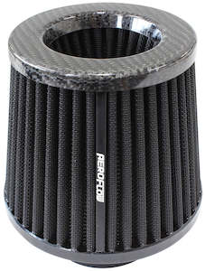 Air Filters: 3" CARBON INVERTED TAPERED 5.25-6 O.D, 5 HIGH BLACK