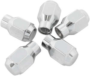 CONICAL ET CLOSED NUTS M14x1.5CHROME M14 x 1.50mm WHEEL (5)