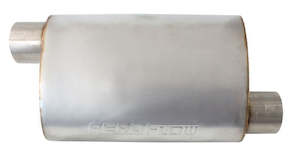 3.5" OFFSET / OFFSET MUFFLER 16" LENGTH, 11.77" W, 6" H