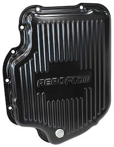 TH400 DEEP TRANSMISSION PAN BLACK W/ DRAIN PLUG 3" DEEP