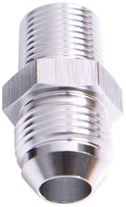 MALE FLARE -10AN TO 3/4" NPT SILVER MALE FLARE TO NPT ADAPT