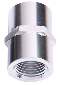 FEMALE COUPLER 1/4" NPT  SILVER FEMALE TO FEMALE