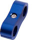 Billet Dual Hose Separator Blue 19mm Id Or 3/4" Id