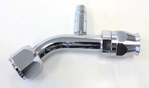 An Line: -10 A/C W/CHARGE PORT 45 DEG  STAINLESS