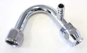 An Line: -10 A/C W/CHARGE PORT 135 DEG STAINLESS