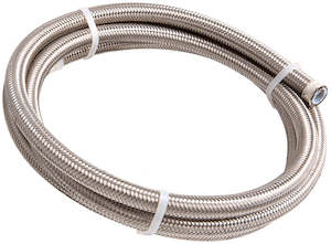 An Line: #10 NYLON BRAIDED A/C S/S HOSE3M SILVER 13.4mm ID 16.0mm OD
