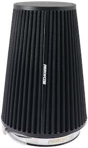 Pod Filters: 5" CLAMP-ON TAPERED FILTER 4.3 - 6.0 O.D, 8.50 HIGH BLACK