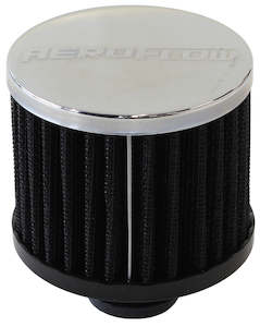 1-1/4" PUSH IN BREATHER FILTER3" O.D,2-1/2" H,CHROME TOP