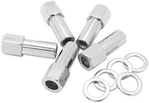 Wheel Parts And Accessories: 1.38 SHANK OPEN NUTS M14x1.50 CHROME M14 x 1.50mm WHEEL (5)