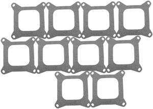 Gaskets: 4150 CARBY BASE GASKET OPEN BULK 10 PACK 1/32" SQUARE BORE