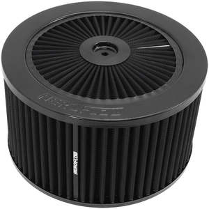 9" X 5" FULL FLOW AIR CLEANERASSEMBLY 5-1/8" BLACK COTTON