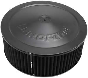14" X 5" AIR CLEANER ASSY 5-1/8" DROPBASE BLACK, COTTON