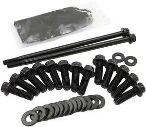 Sumps: GM LS OIL PAN BOLT KIT 12 POINT BLACK LS1 LS2 LS3