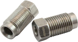 Fuel Line: S/S INVERTED FLARE TUBE NUT LONG 3/16" HARD LINE M10x1.0MM