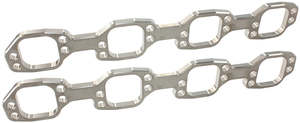 Ford 289-351W header flanges 2" square port, Victor jr PAIR