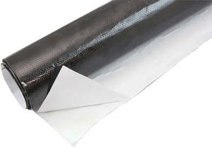 24"X48" SHEET ALUMINISED HEAT BARRIER ADHESIVE BACKED BLACK