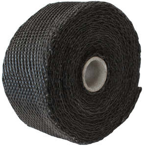 EXHAUST INSULATION WRAP2"X15FT15 FOOT BLACK TITANIUM ROLL