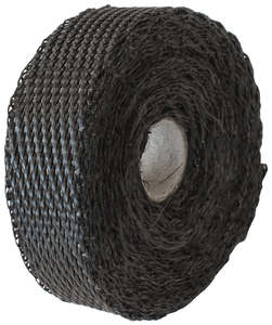 EXHAUST INSULATION WRAP1"X15FT15 FOOT BLACK TITANIUM ROLL