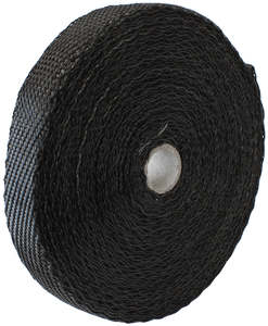 Heat Wrap 1: EXHAUST INSULATION WRAP1"X50FT50 FOOT BLACK TITANIUM ROLL