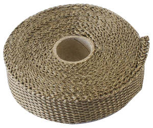 EXHAUST INSULATION WRAP1"X15FT15 FOOT TITANIUM ROLL