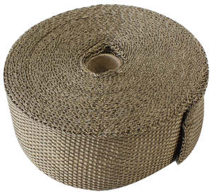 EXHAUST INSULATION WRAP2"X50FT50 FOOT TITANIUM ROLL