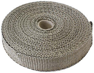 EXHAUST INSULATION WRAP1"X50FT50 FOOT TITANIUM ROLL