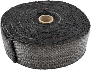 EXHAUST INSULATION WRAP2"X50FT50 FOOT BLACK ROLL