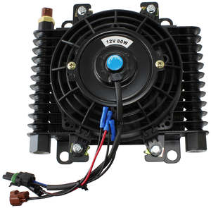 Fans: 10 x 7-1/2" COMP TRANS COOLER WITH 80w FAN & SWITCH -10ORB