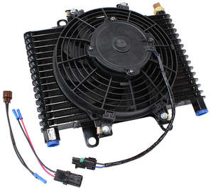 Fans: 13.5 x 9" COMP TRANS COOLER WITH 120w FAN & SWITCH -10ORB