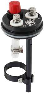 CONVERSION 40mm FUEL PUMP HANGER DUAL UNDER CAR SURGE TANK Aeroflow - AF 59-5244BLK