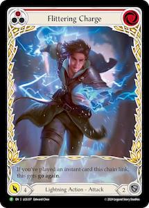 Flittering Charge (Red) (Extended Art) [LGS337] (Promo)  Rainbow Foil