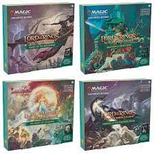 Magic Commander Deck: THE LORD OF THE RINGS: Holiday Scene Box FULL SET OF 4