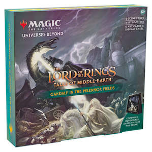 Magic Commander Deck: THE LORD OF THE RINGS: Gandalf in the Pelennor Fields - Holiday Scene Box